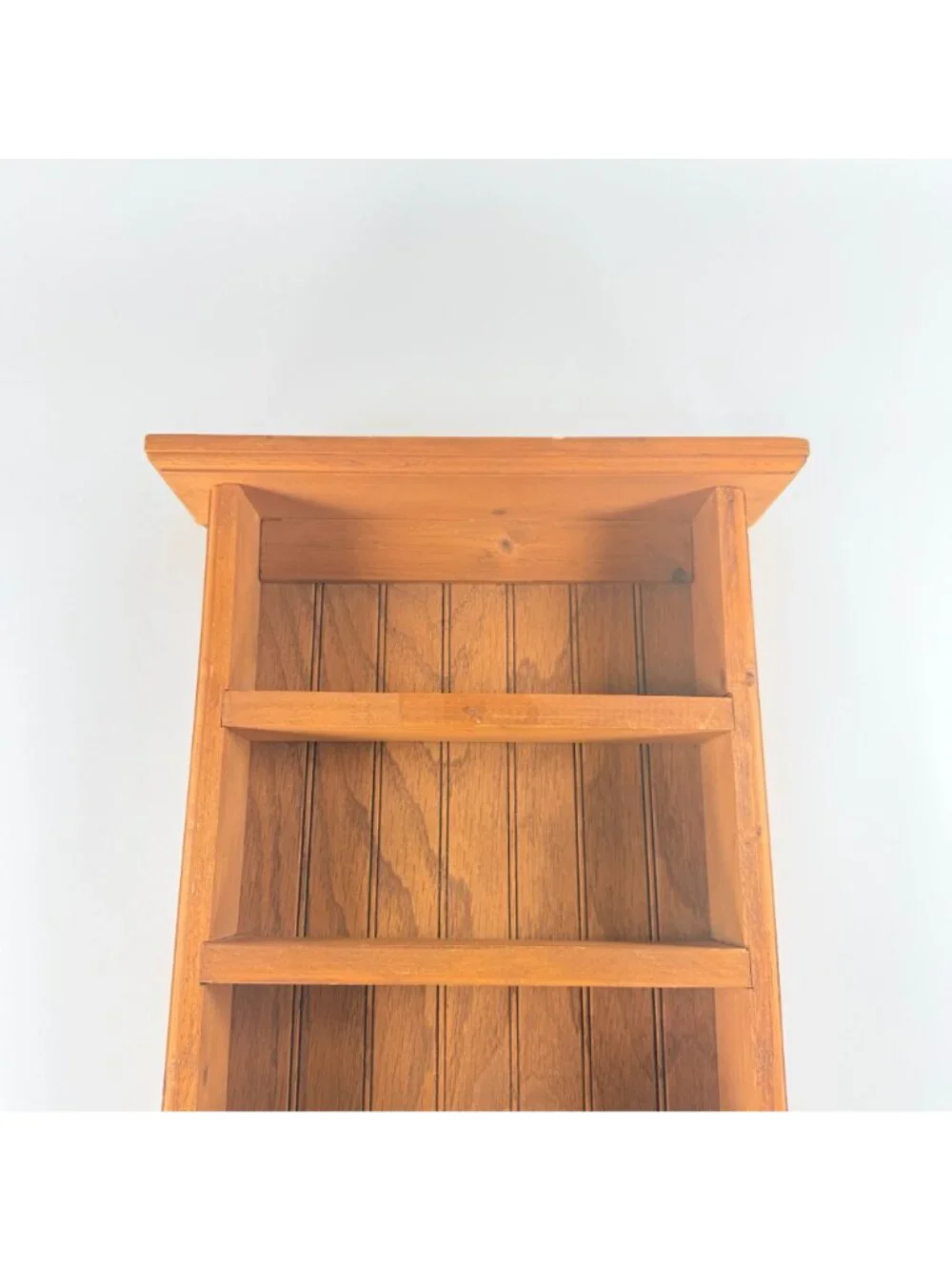 Wooden Wall Mounted Shelf Unit Handmade Rustic Display 4 Tier Organizer 24x12